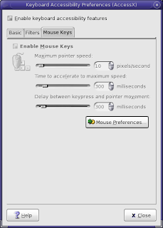 Accessibility : Keyboard : Mouse Keys