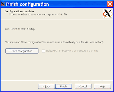 Finish Configuration