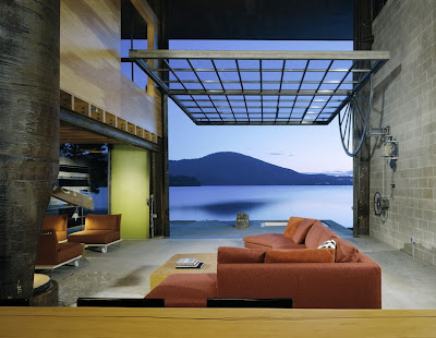 The Chicken Point Cabin Is A Loft-Like Modern Dwelling In Northern Idaho Seen On lolpicturegallery.blogspot.com