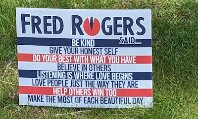 Fred Rogers sayings sign