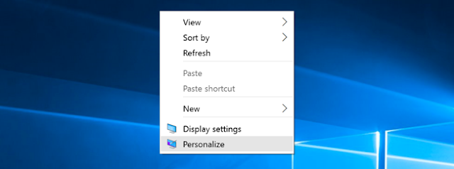 Choose Personalize [ Windows 10 ]