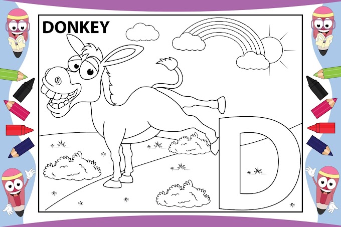 Coloring Animal-Free Download(donkey)