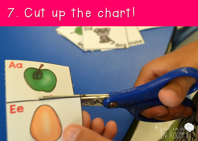 An alphabet chart is a great resource for teaching and reinforcing letter names and sounds.  Here is a FREE printable alphabet chart along with my top 10 ways to use it (in no particular order) as a part of small group instruction or literacy centers.