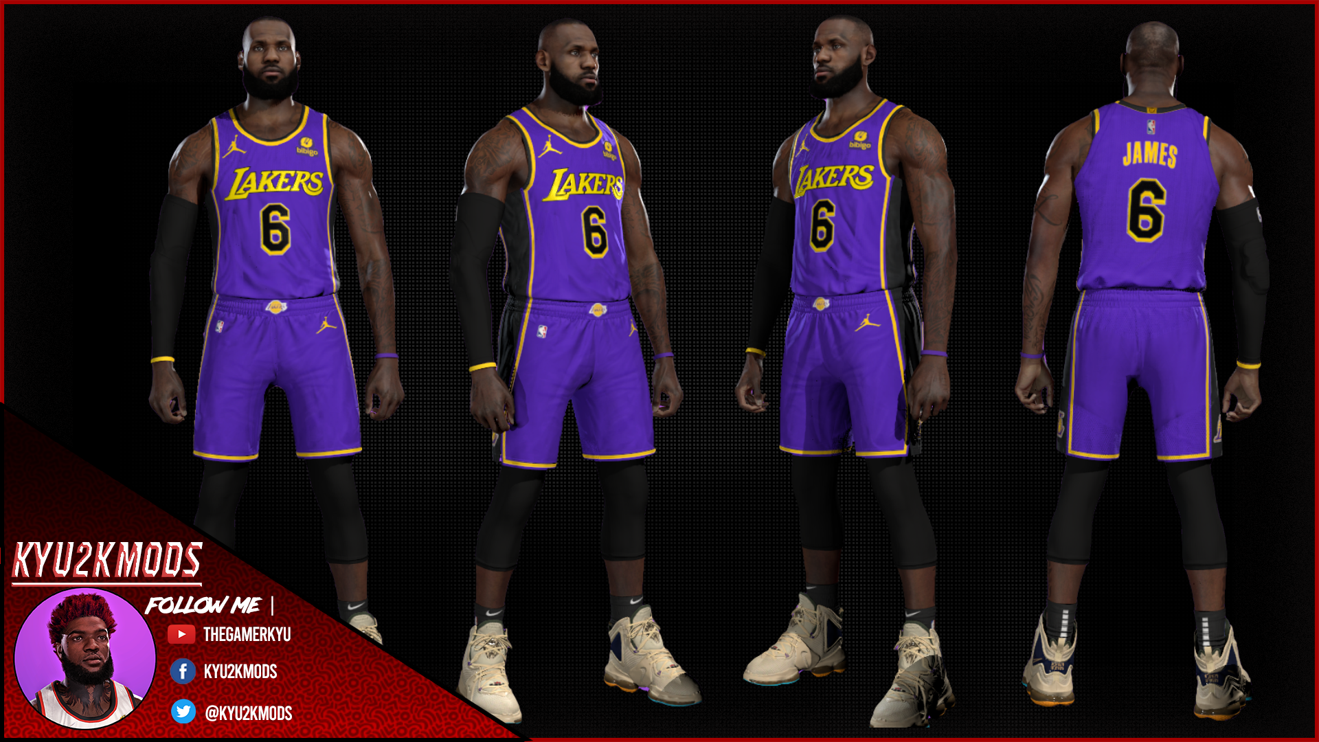 NBA 2K23 Los Angeles Lakers 22-23' Statement Jersey by Kyu