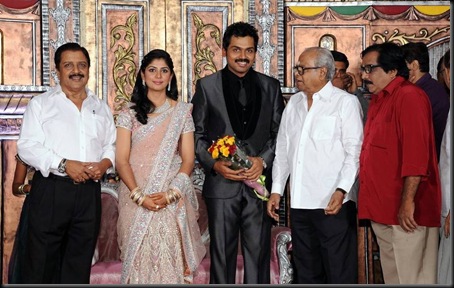 karthi ranjini wedding reception stills0-27