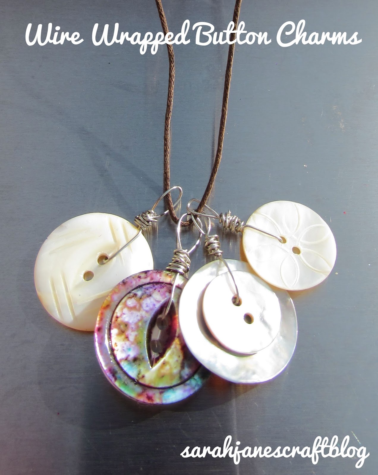 Beads And Buttons Necklace · How To Make A Button Necklace · Jewelry on Cut  Out + Keep