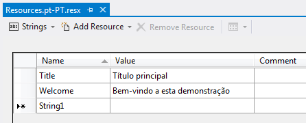 Ficheiro de recursos Português