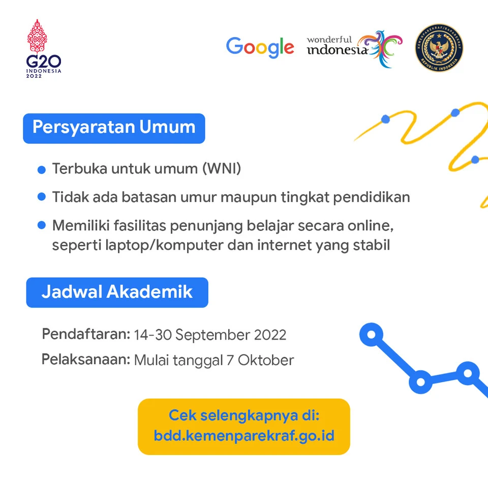 Digital Talent 2022 Tahap 2 Kemenparekraf - Google