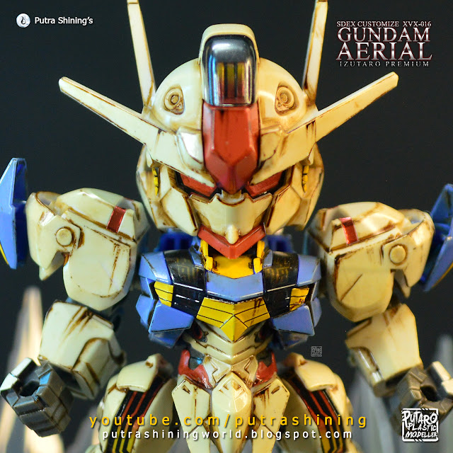 Customize Weathering SDEX Gundam Aerial by Putra Shining