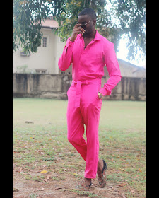 BBNaija's Leo steps out rocking all pink look