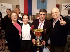 Jaume Anguera y Karen Movsziszian en el Campeonato del Mundo de Ajedrez de Veteranos 2018