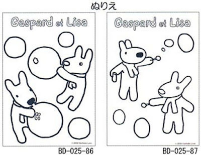 Desenhos para Colorir do Gaspard e Lisa – Imagens para Imprimir e Pintar