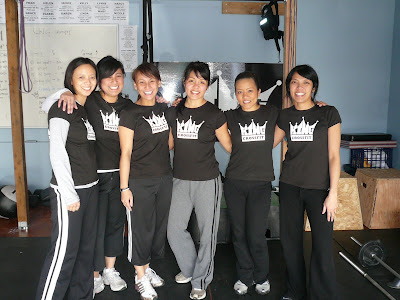 The "Nasty Girls"* of King CrossFit! (From left to right: Rina Agosa, 