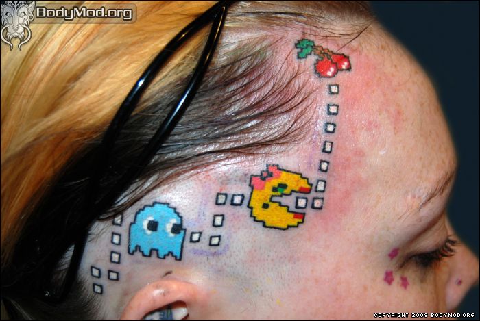 22 Awesome and Geeky Pacman Tattoos