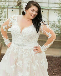 Vestidos y peinados para novia gordita