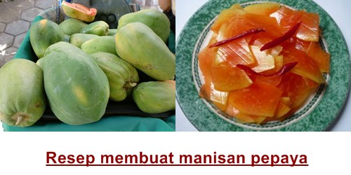 cara membuat manisan pepaya enak