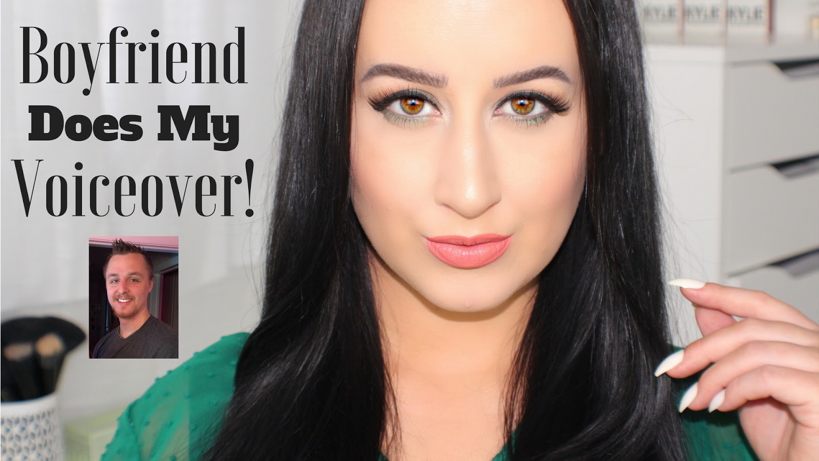 Boyfriend Does My Voice Over Fall Olive Green Makeup Tutorial