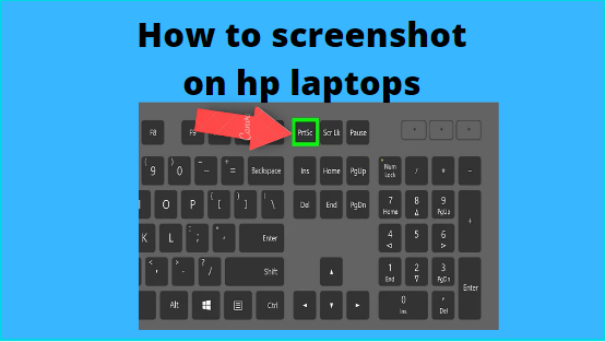 How to screenshot on hp laptop