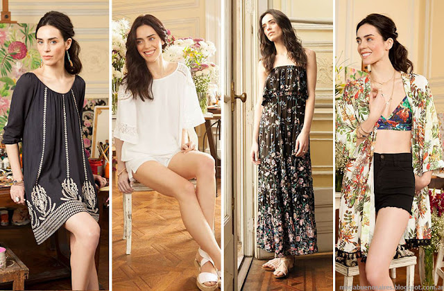 Kimono, blusas, vestidos primavera verano 2016. Nucleo Moda primavera verano 2016.