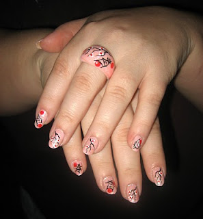 Nail Art Fashion Japanese Style with French Touch