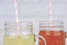 Lemonade in Kilner jars