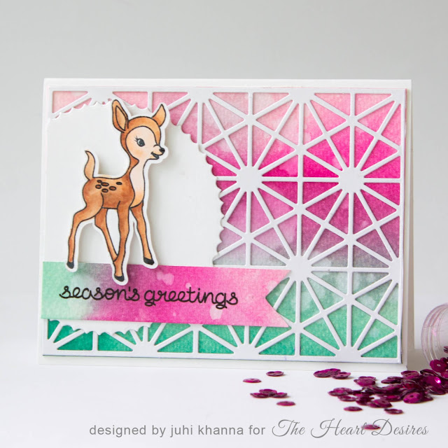 Neat and Tangled and avery elle "Season's Greetings" card