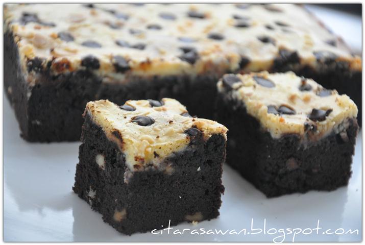 Brownies Keju Walnut / Walnut Cheese Brownies ~ Resepi Terbaik