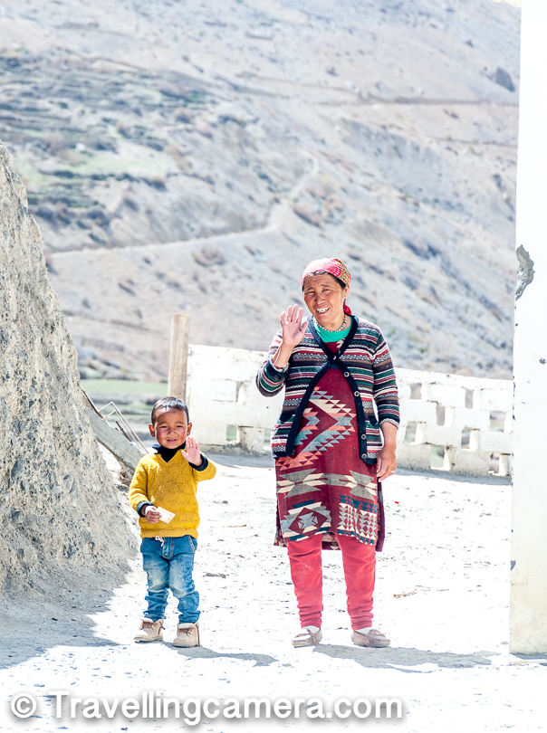 Dhankar Village - A spectacular village in Himachal Pradesh overlooking Spiti river and Pin river, with very old Gompa, stunning lake and a wonderful fort telling tails of Tibetan Culture