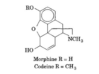 Morphine R = H   Codeine R = CH3