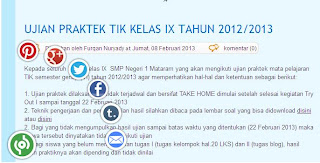 TOMBOL SHARE KEREN DI BLOG