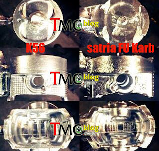 Piston Honda K56 dan Satria FU 150 Karburator