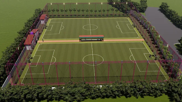 Layout lapangan futsal