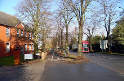 Looking north along the A18 Wrawby Road in Brigg