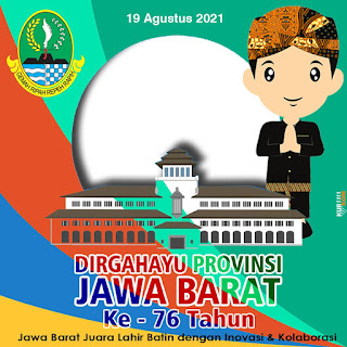 2. Twibbon Hari Ulang Provinsi Jawa Barat 19 Agustus Design 2