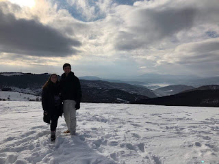 Photo of me and my fellow PCV at the Ski Center in Krushevo