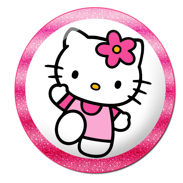 Hello Kitty: Buttons, Labels and Toppers. 