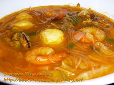 Seafood Sotanghon Soup with Bola Bola