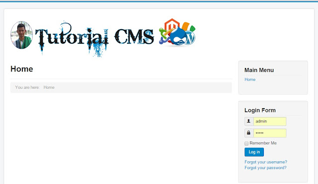 Cara mengganti judul website joomla dengan logo