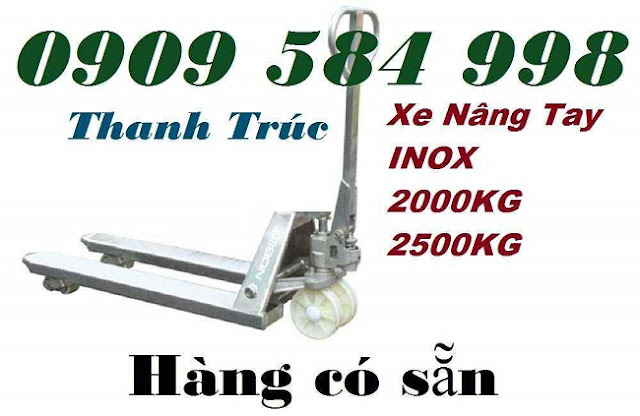 xe nang tay inox 2 tan 2.5 tan noblelift gia re