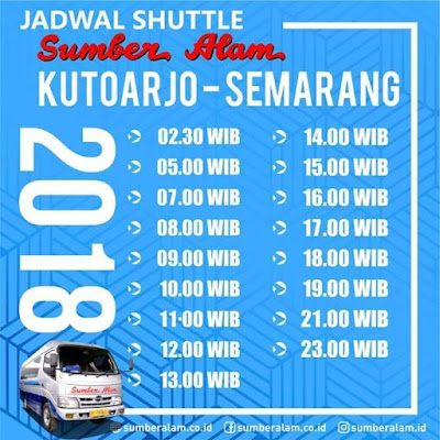 Jadwal Shuttle Sumber Alam Kutoarjo - Semarang