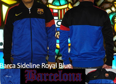 Jual Jaket Barcelona Sideline Blue