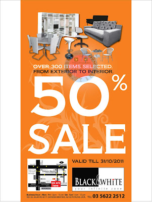 BLACK & WHITE FURNITURE Sale 2011