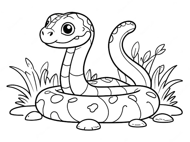 Snake Coloring Page