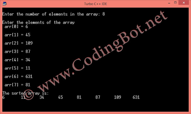 Insertion Sort Algorithm And C Code