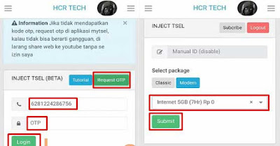Cara Injek Paket Telkomsel Gratis