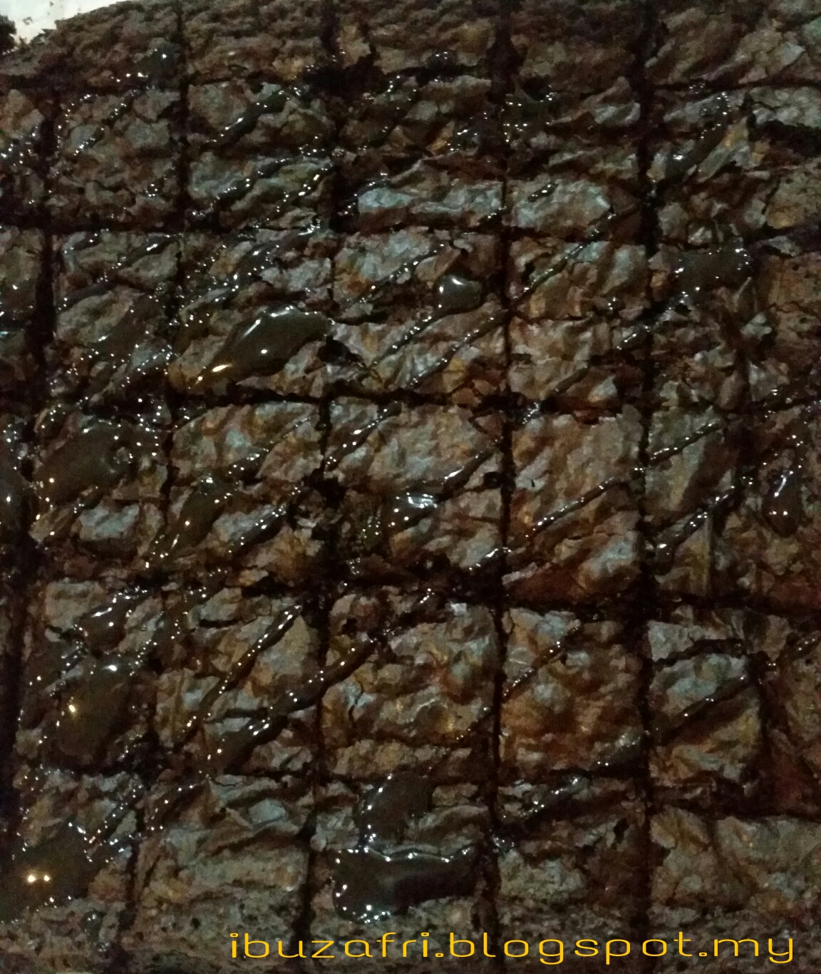 RESEPI CHOCHOLATE BROWNIES KEDUT-KEDUT - Blog Memasak Ibu 