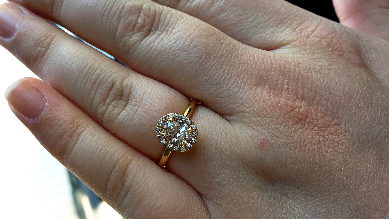 18k Yellow Gold Engagement Ring