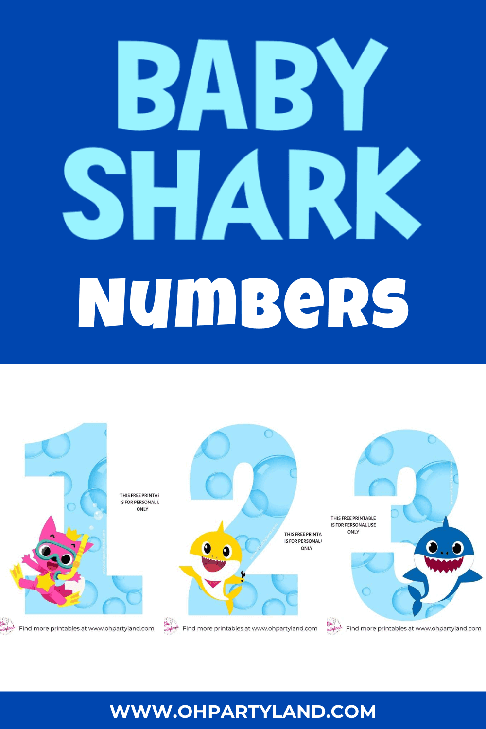 Download Baby Shark Numbers - oh partyland