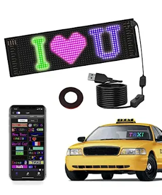 Flexible Color LED Sign Display for Cars & Shops