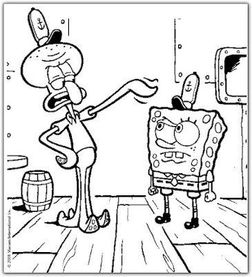 coloring pages spongebob and friends coloring pages
